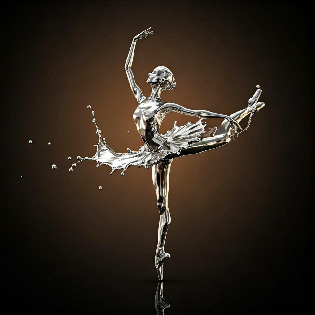 Liquid Chrome Ballerina  by @sasha