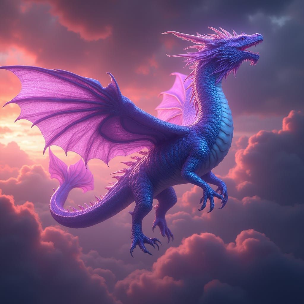 purple majestic merprince dragon i - Majestic Merprince Drag...