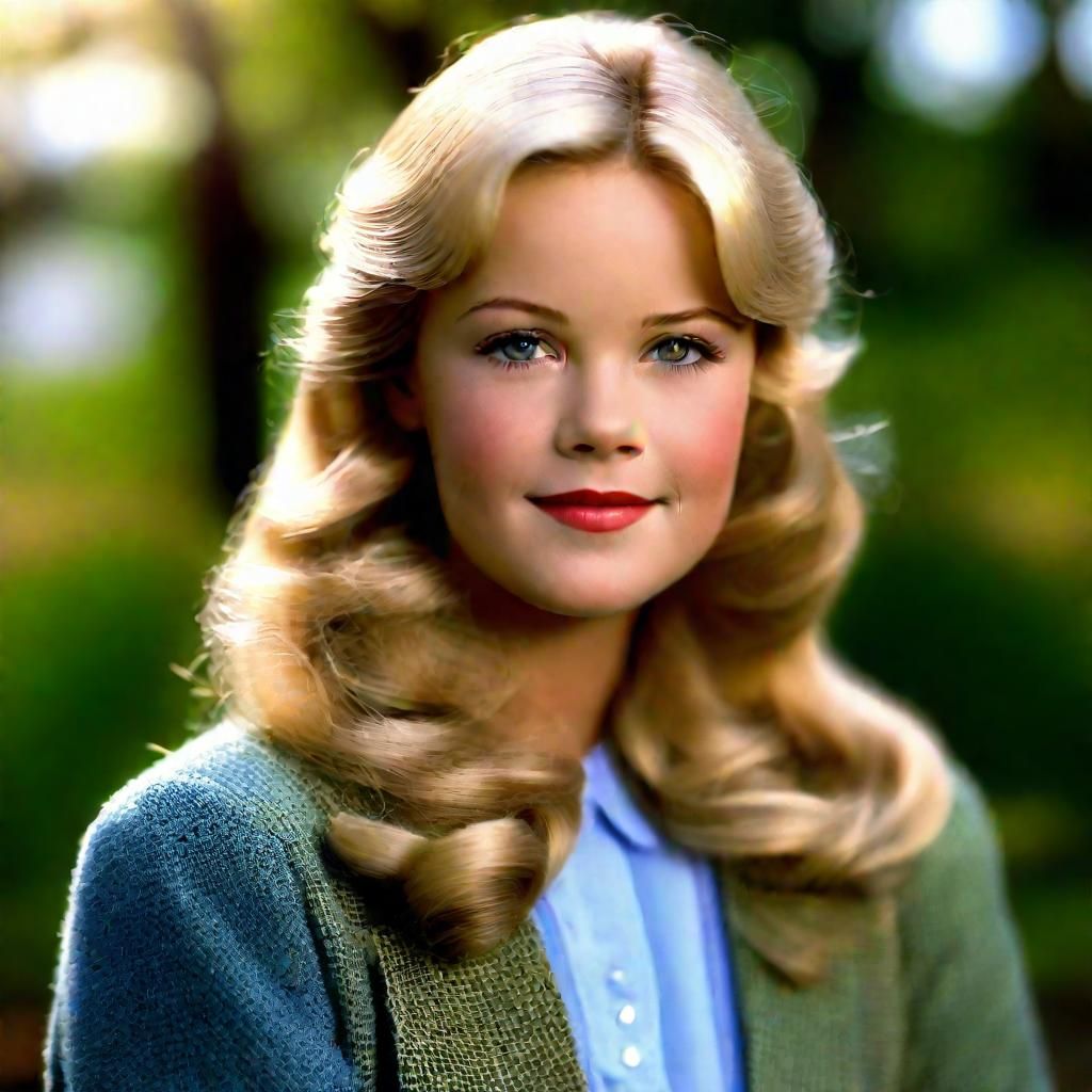 Ultrarealistic Portrait Of Nellie Oleson Professional Photography Bokeh Natural Lighting 