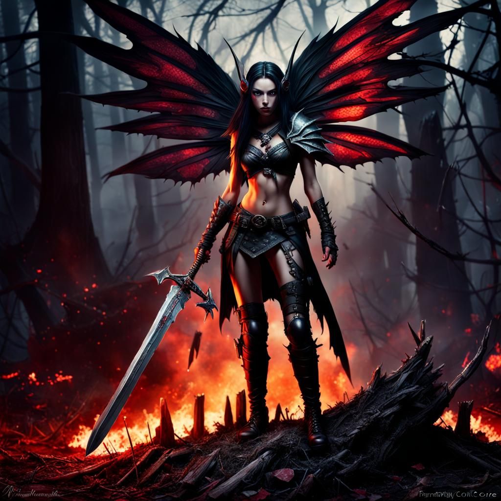dark fairy warrior