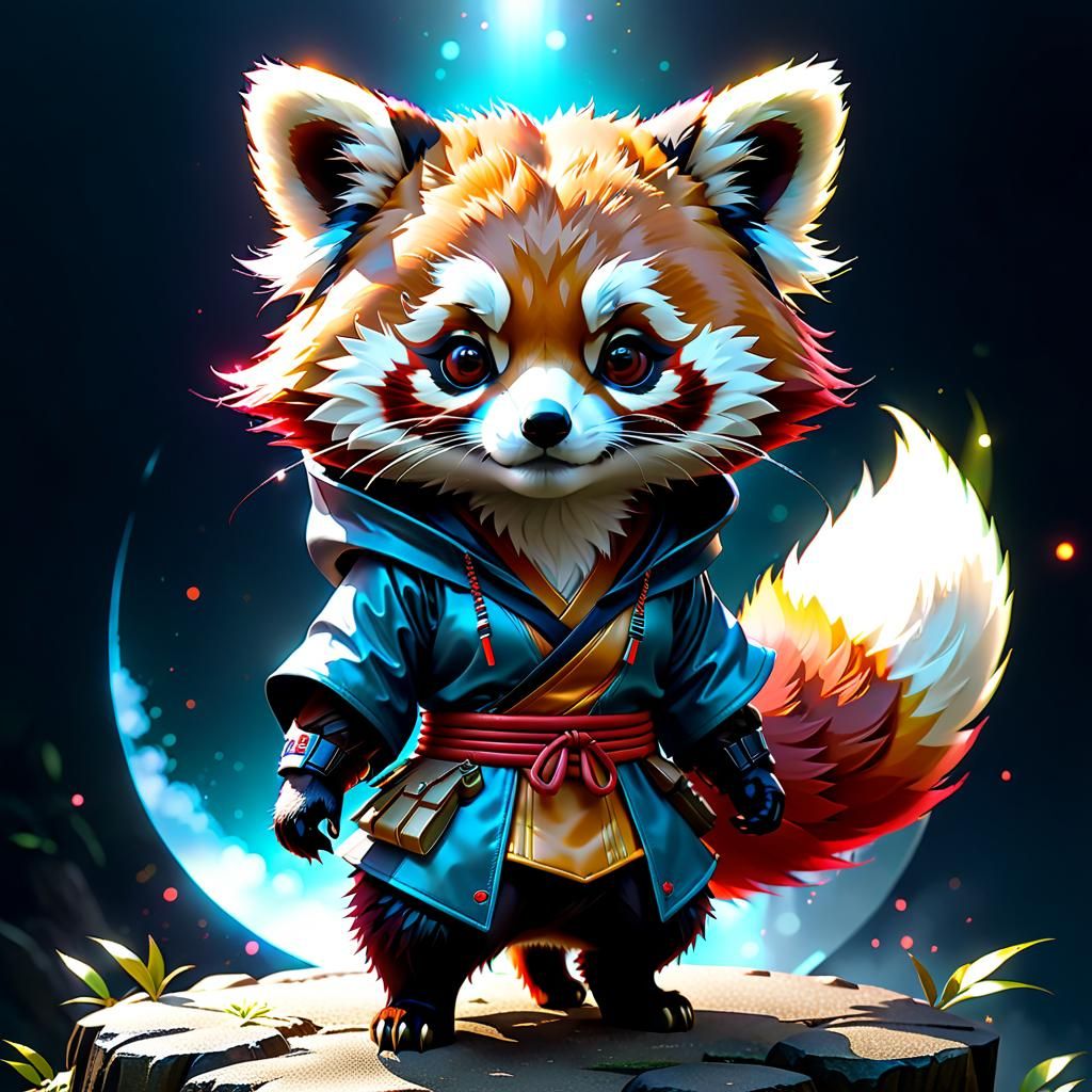 Red Kung Fu Panda 3 - AI Generated Artwork - NightCafe Creator