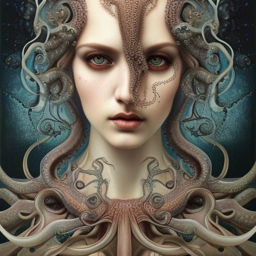Octopus Queen of Eldritch Magic, Hyperrealism