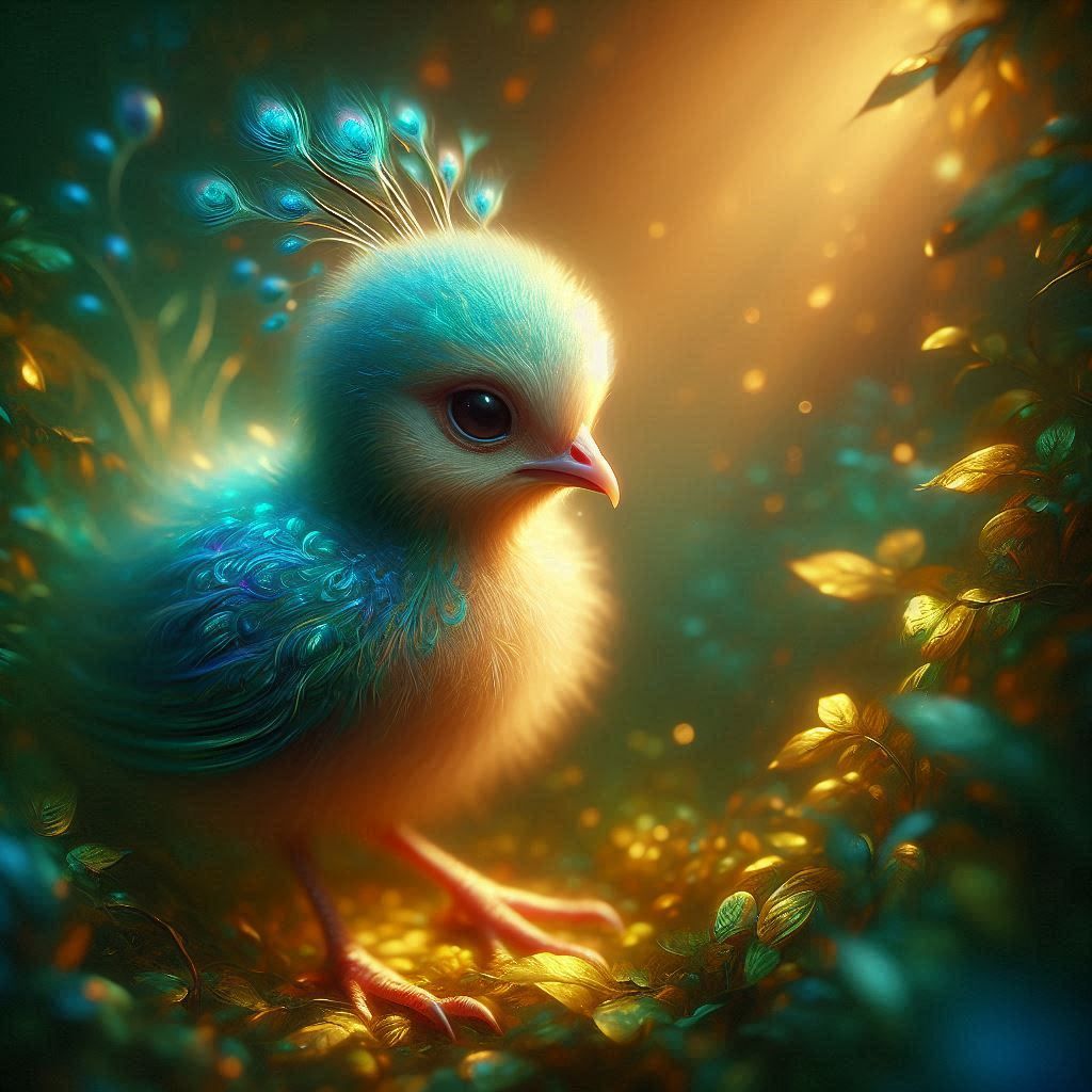 Baby peacock