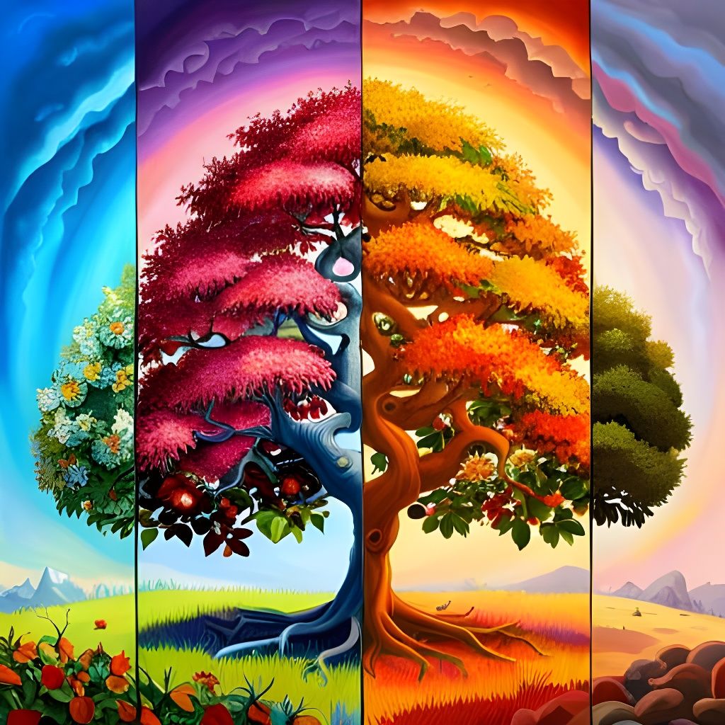 Nature's Clock: The Seasons' Passage  by @Gazelli