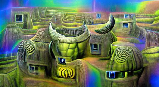 labyrinth houses around the Minotaur