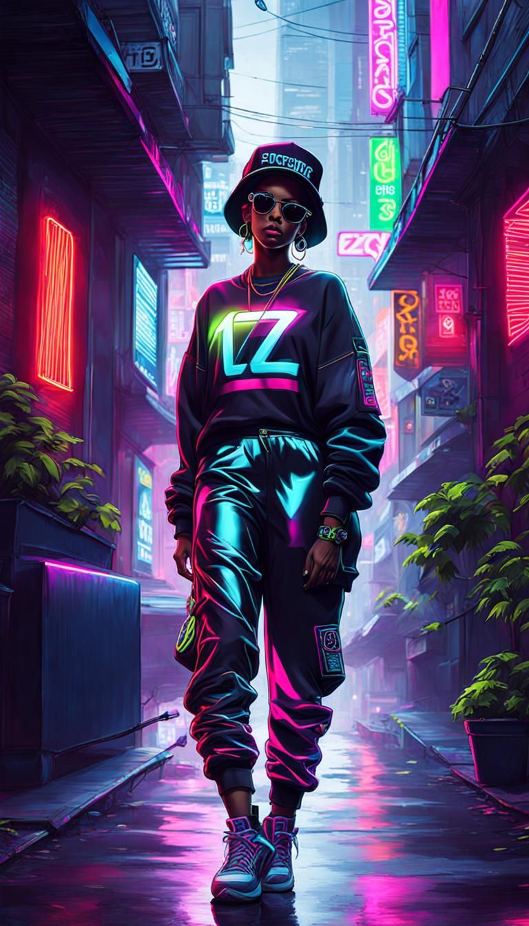 Neon Street Wear  by @alba