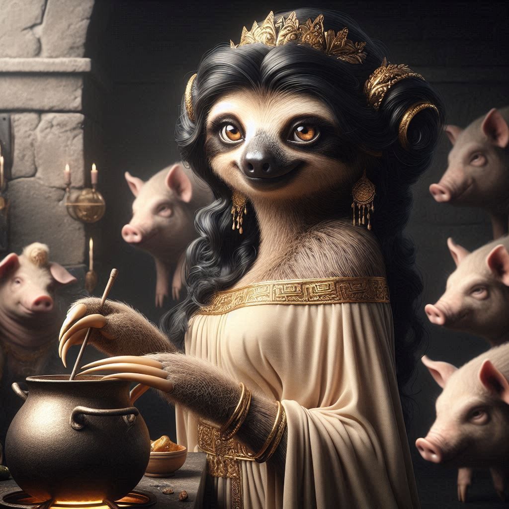 Circesloth of Aeaea, found joy transfiguring sailors into pi...