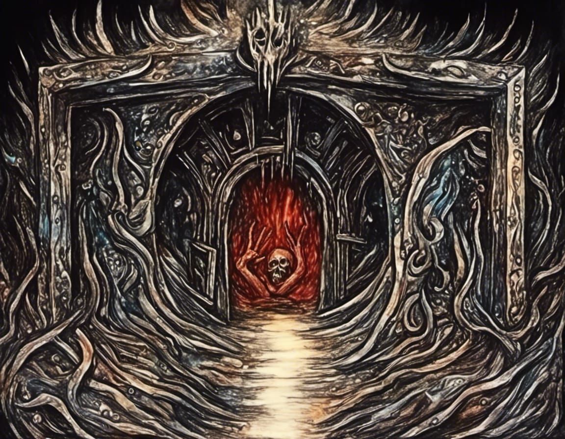 The entrance to Hell <lora:DigiSoft by Chaonea:1.0>