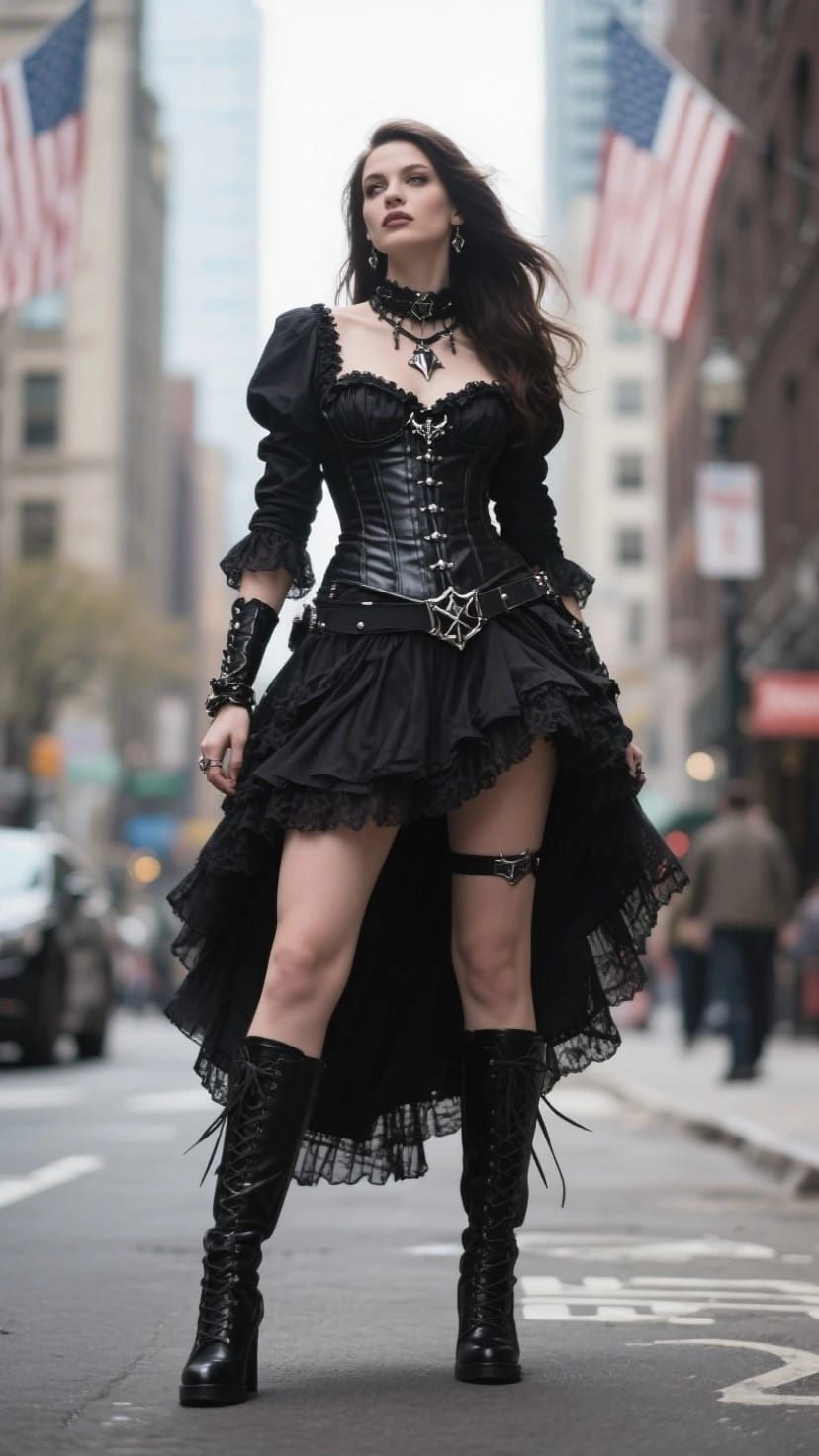Heavy-metal inspired faux-Victorian fashion