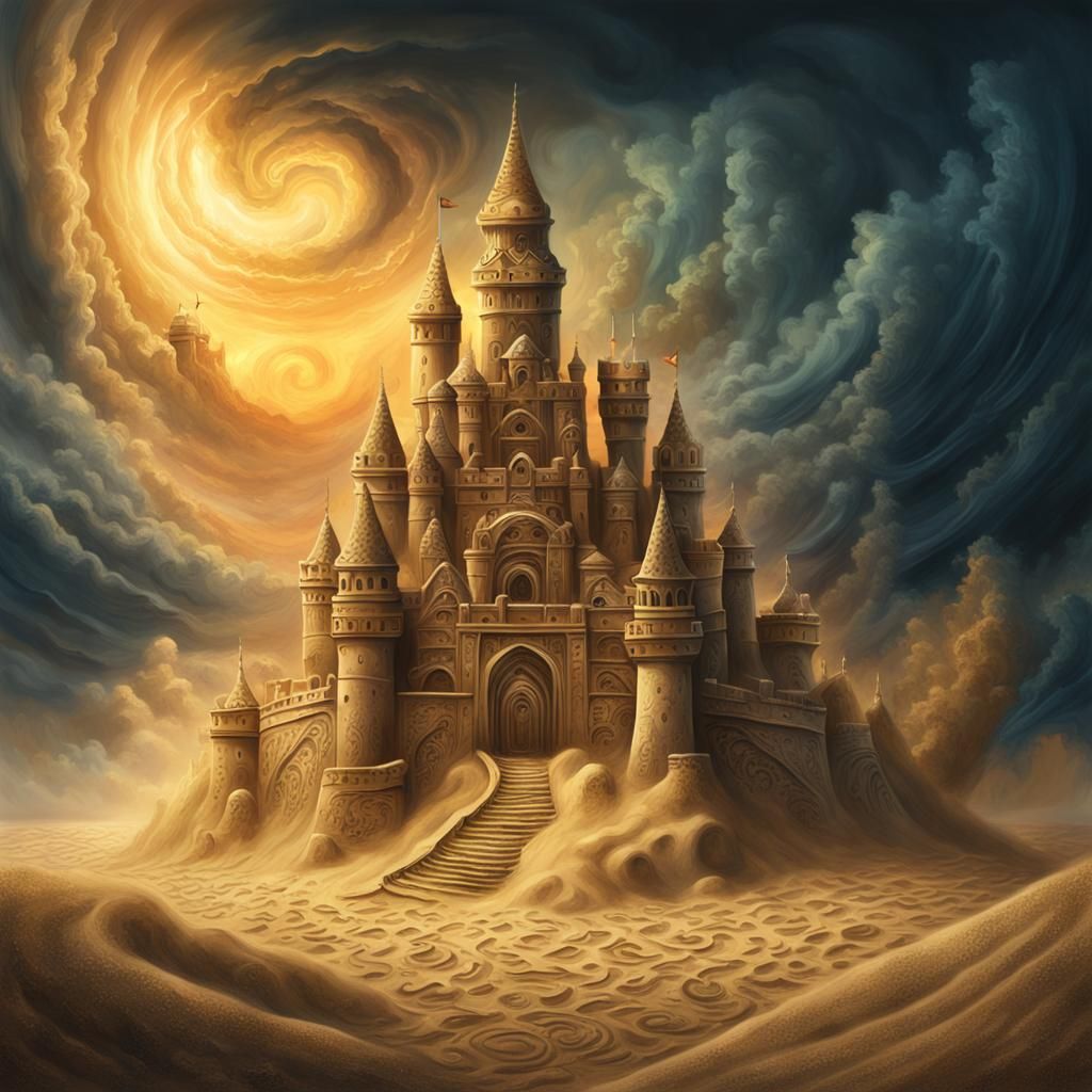 Sand castle  by @Elena