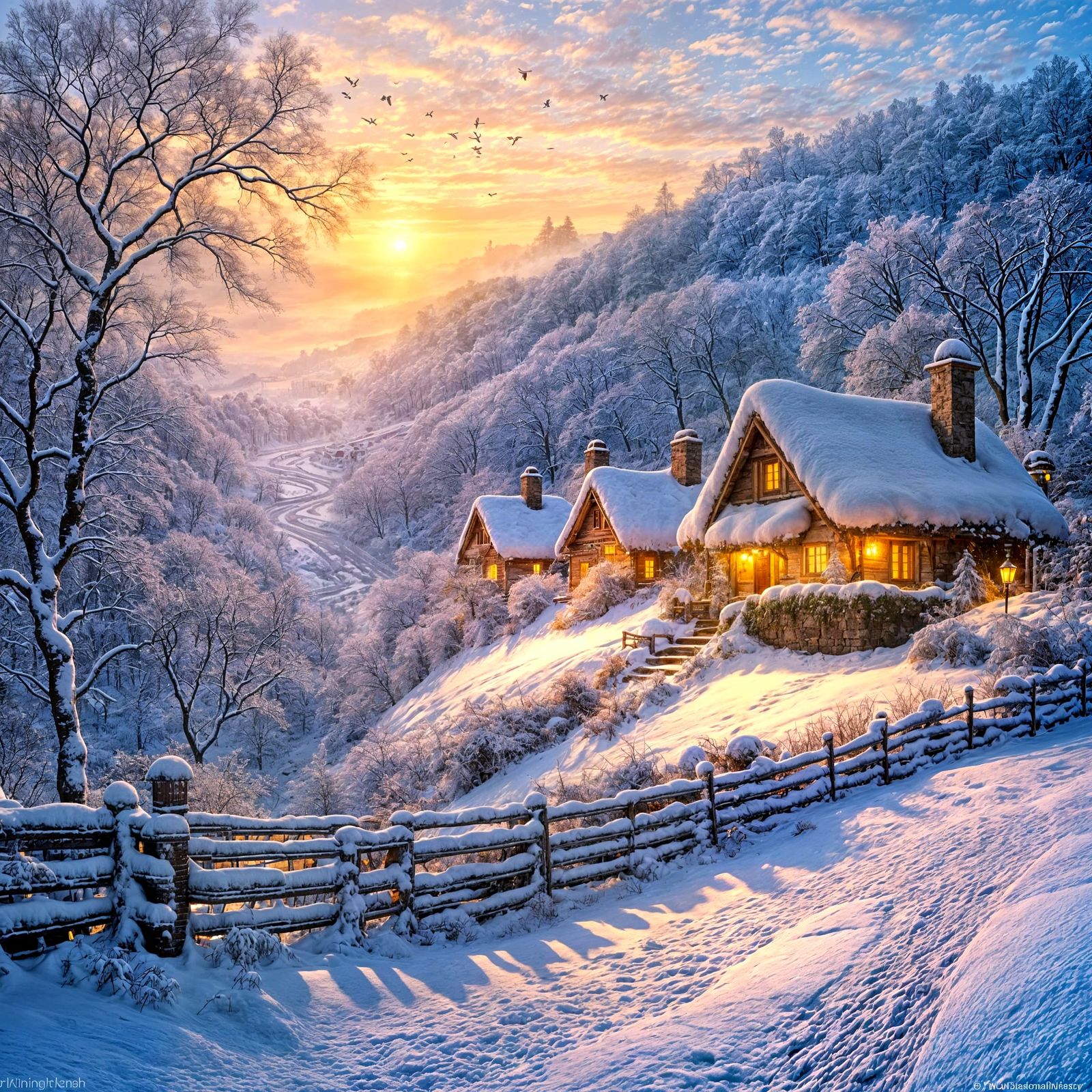 this yrs snow has arrived   by @Shimmeringcosmos