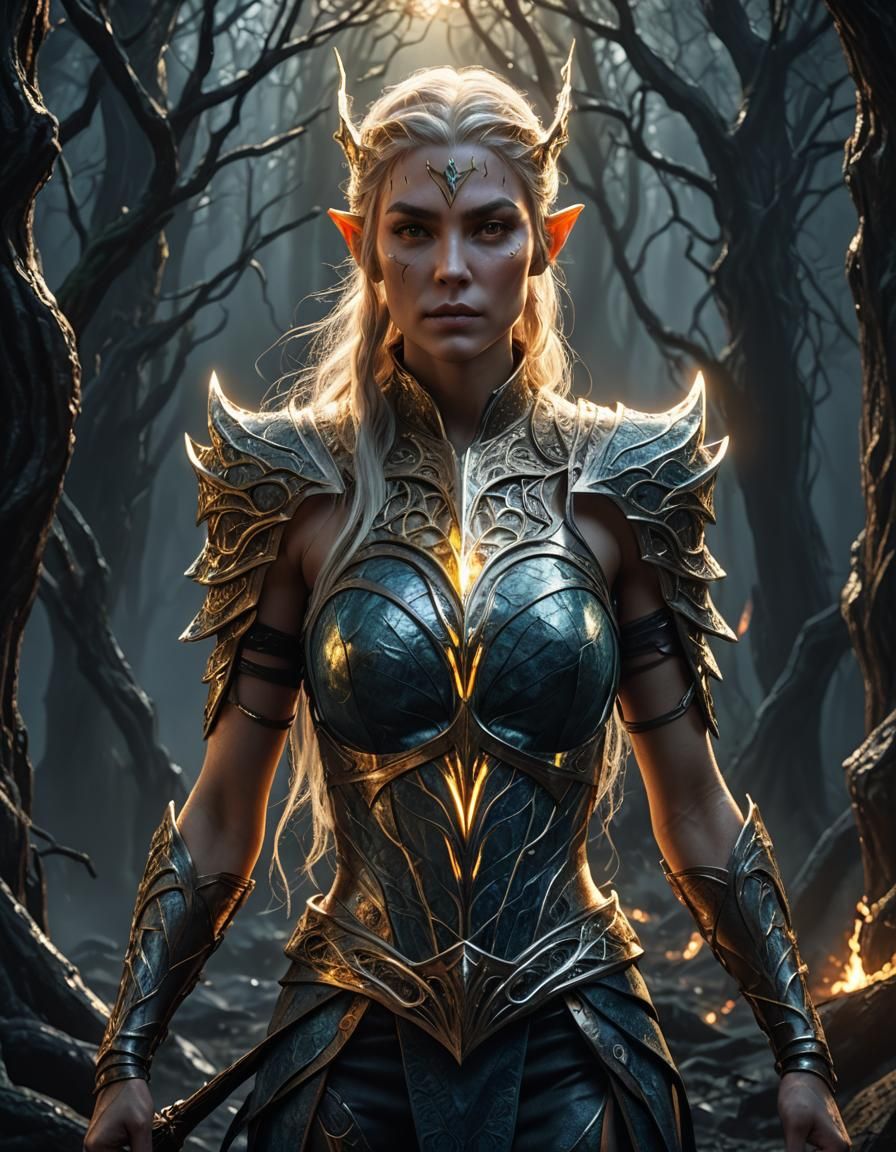 Elven Warrior - AI Generated Artwork - NightCafe Creator