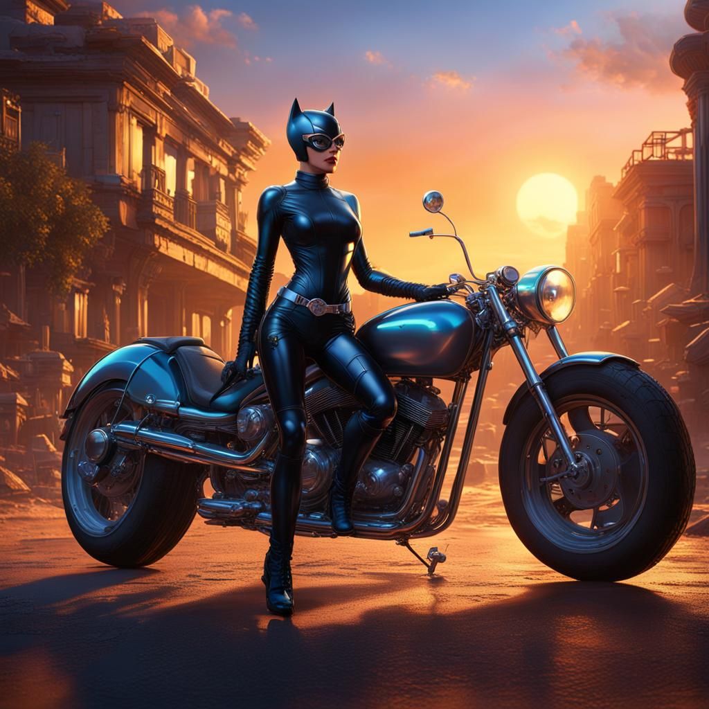 Catwoman on Palm beach