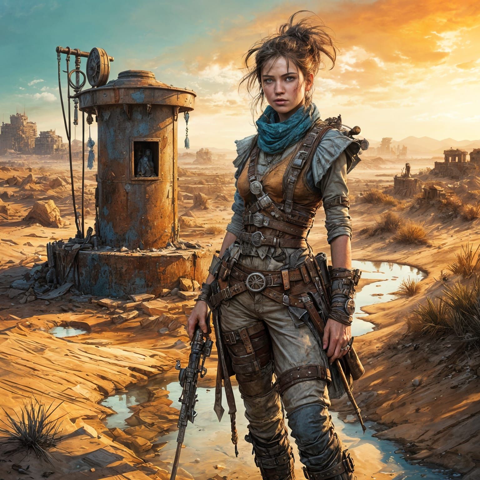 Guardian of the water well  by @Dobiki