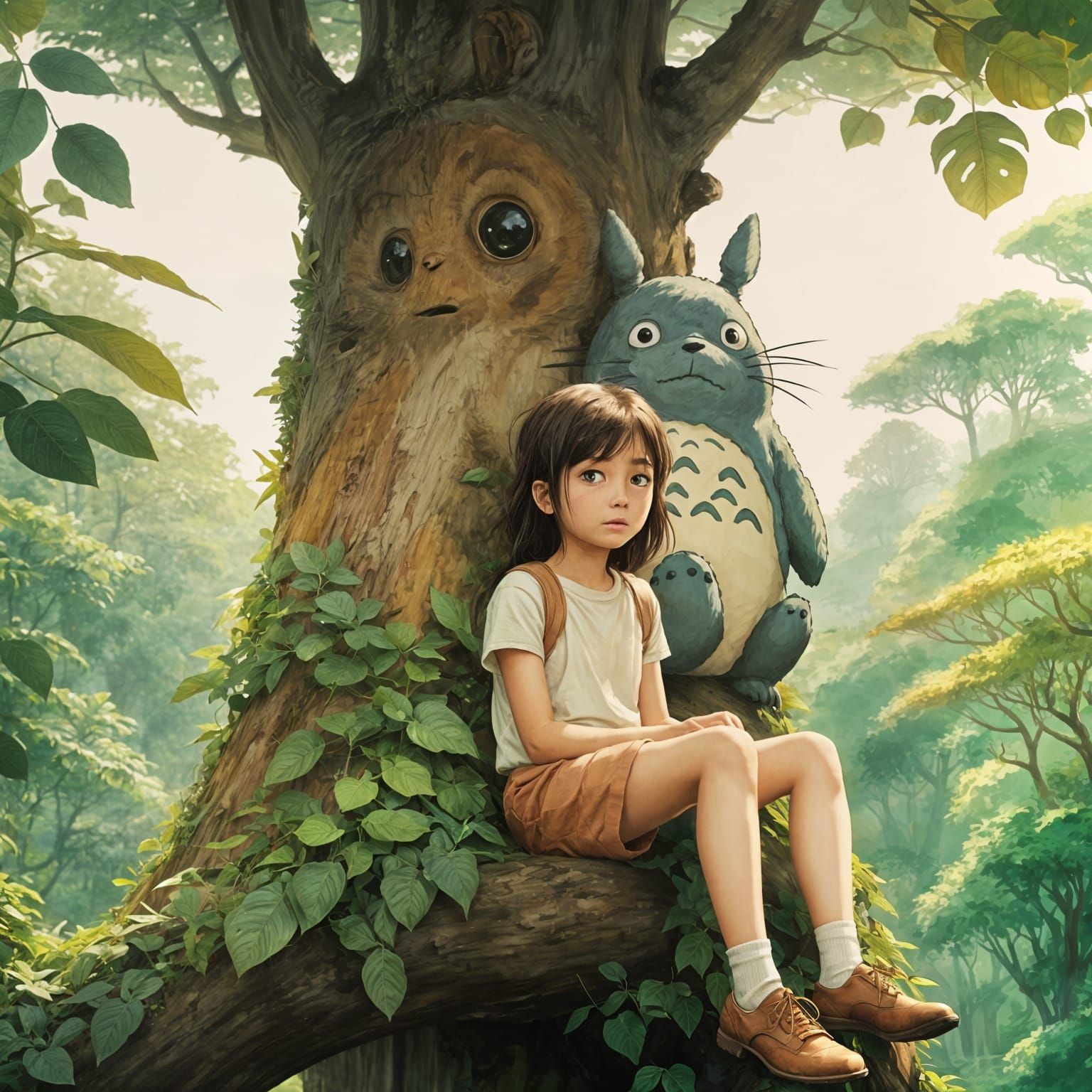 Totoro and friends  by @NeuroMum