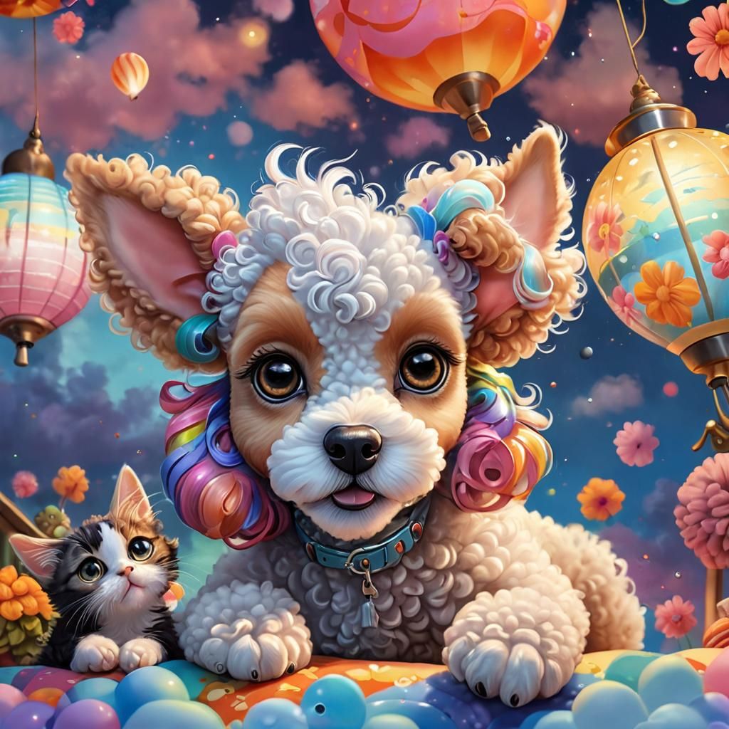 Funky Fur Friends in a Festive Glow