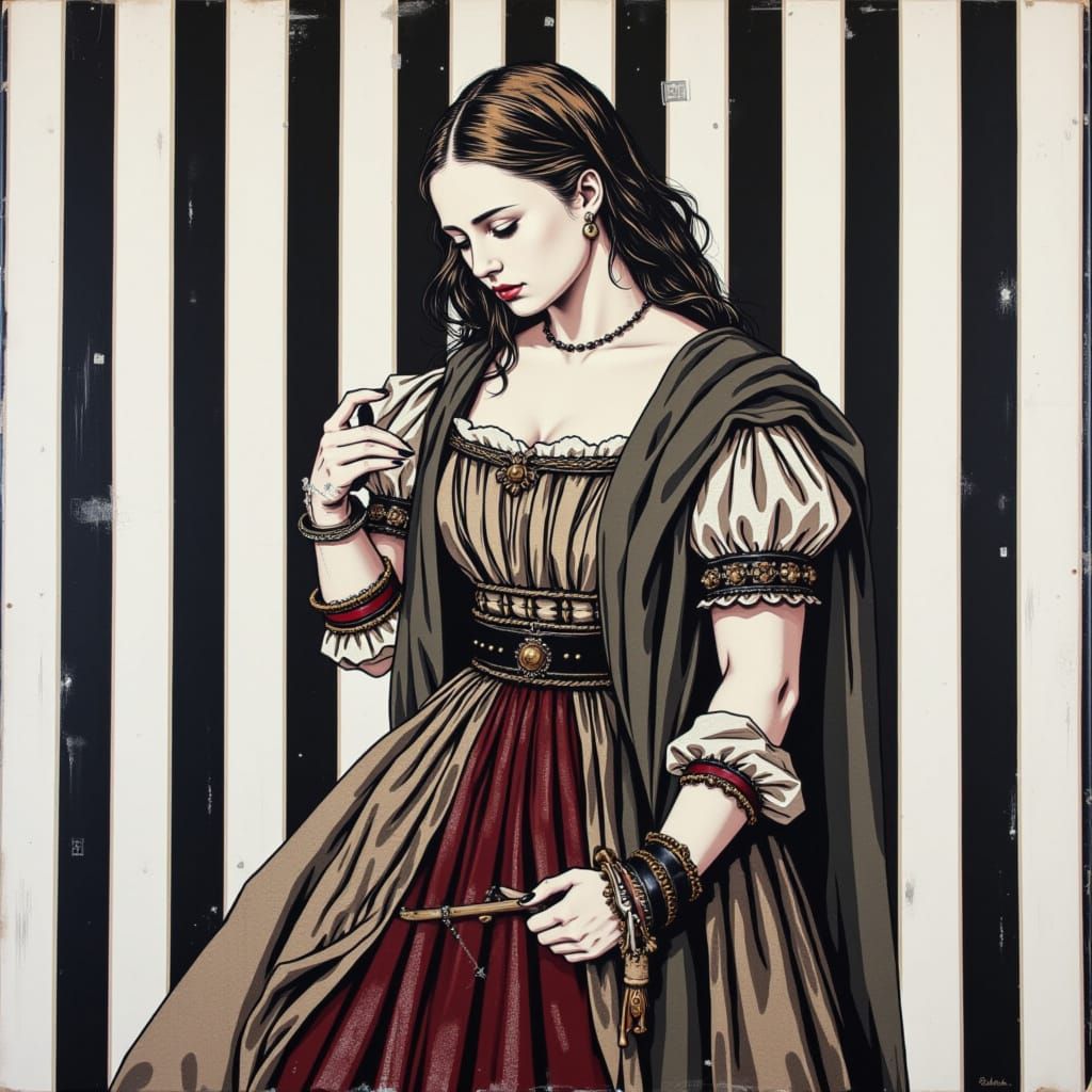 <lora:JT HistoGraff:1.0>