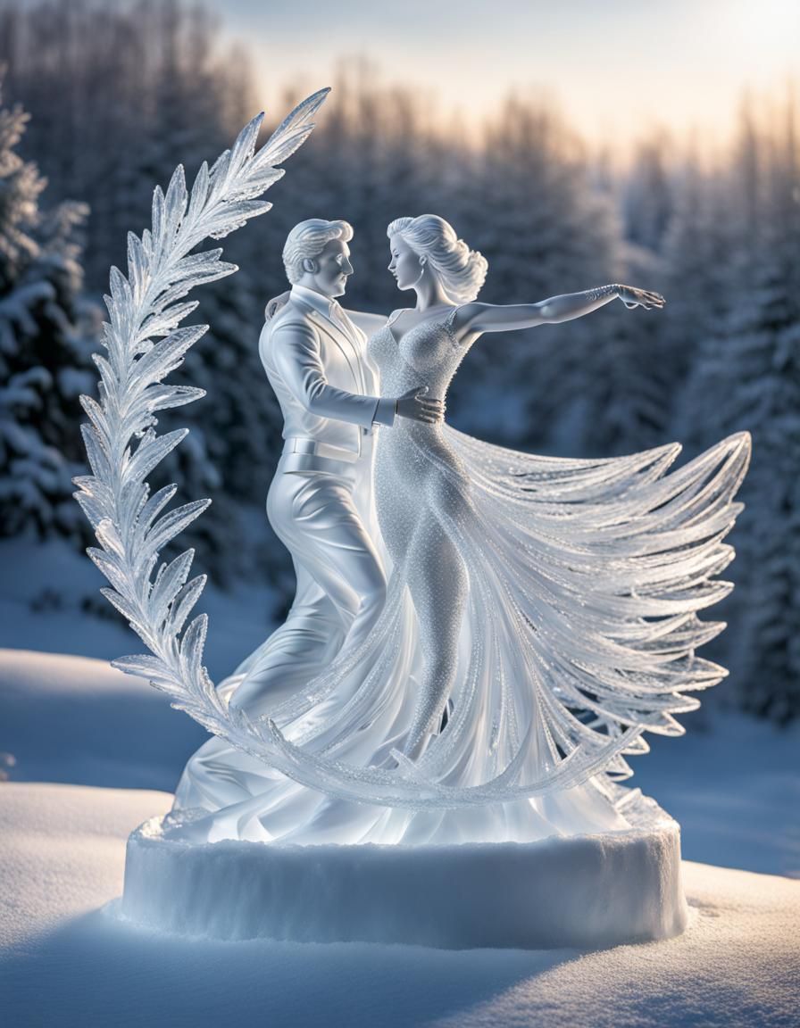 Ice dancers  by @Edana