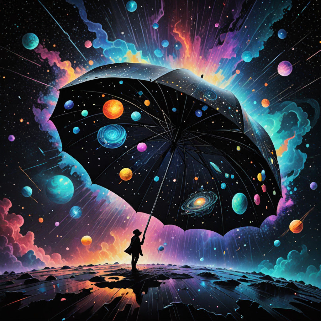 Cosmic umbrella  by @TravellerUK