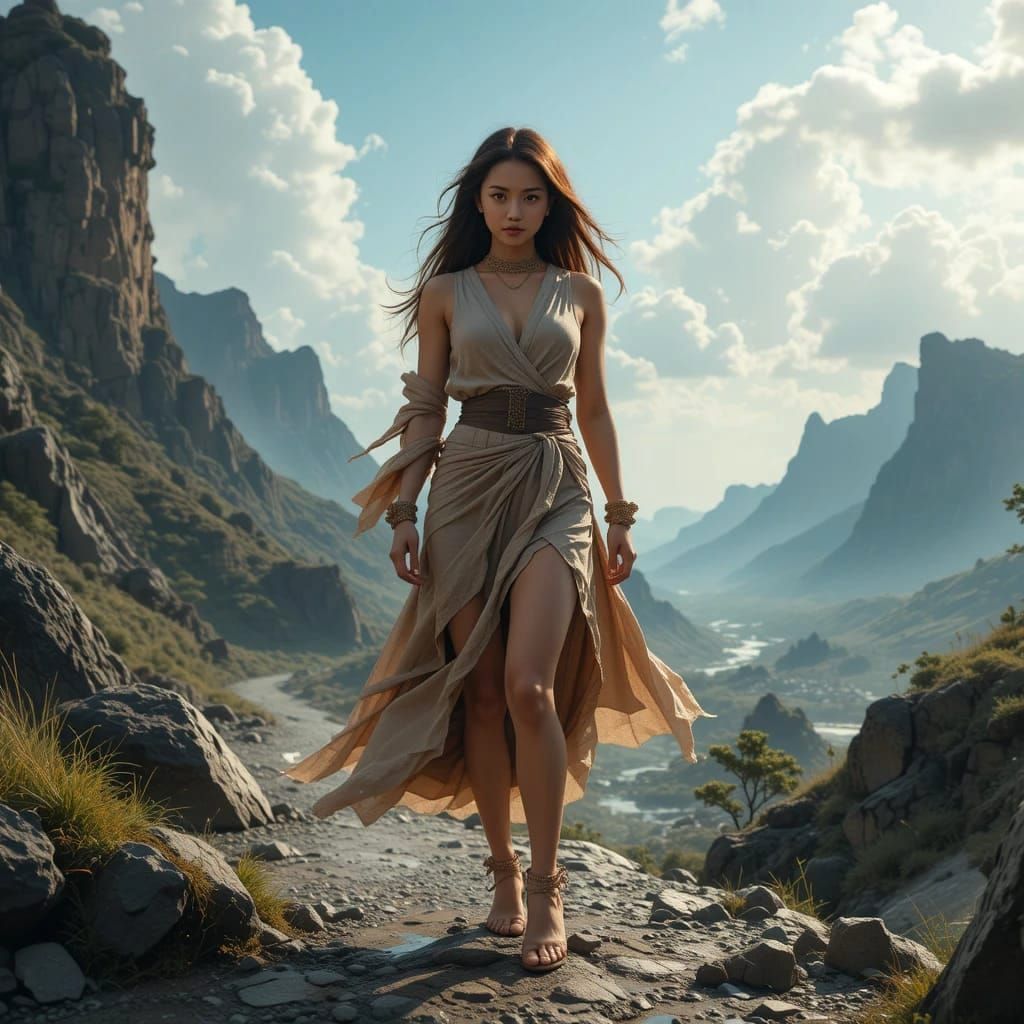 Winding Paths and Timeless Landscapes