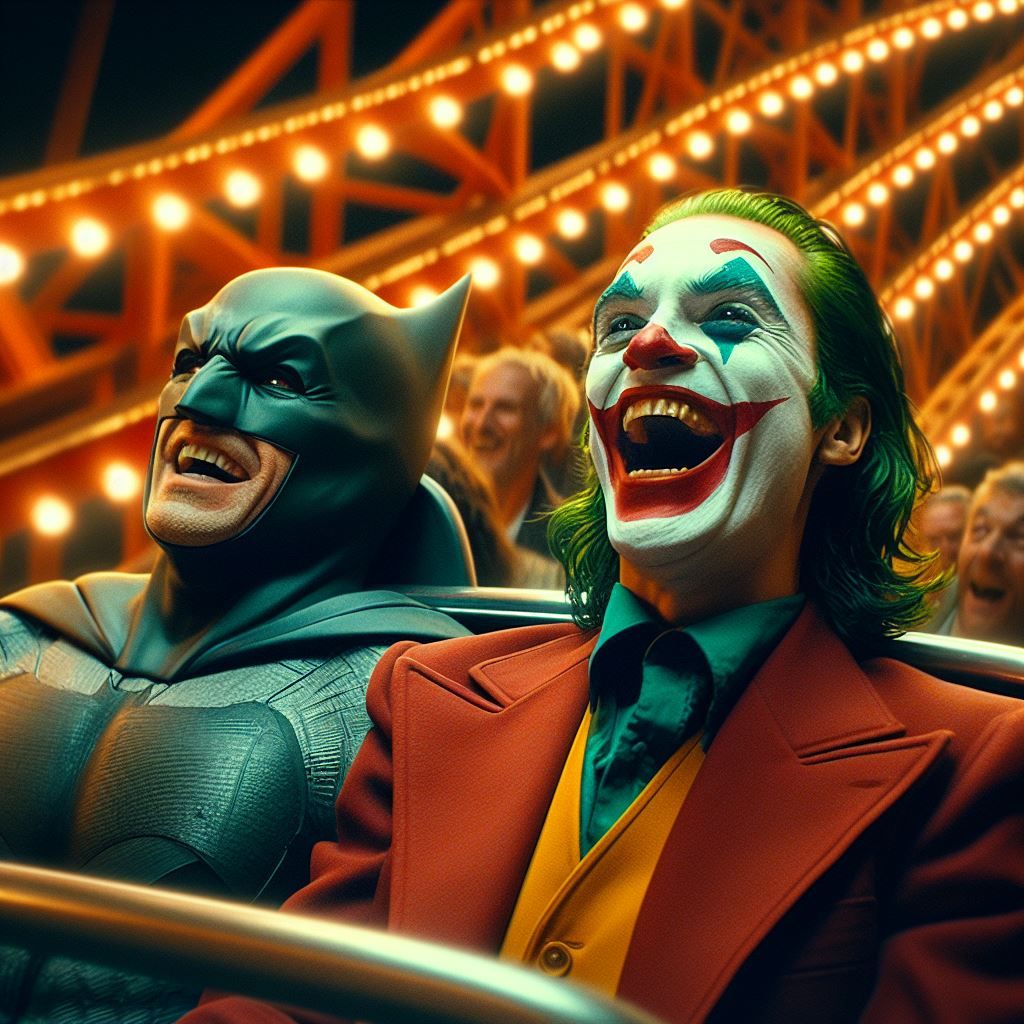 Batman and the Joker fun ride