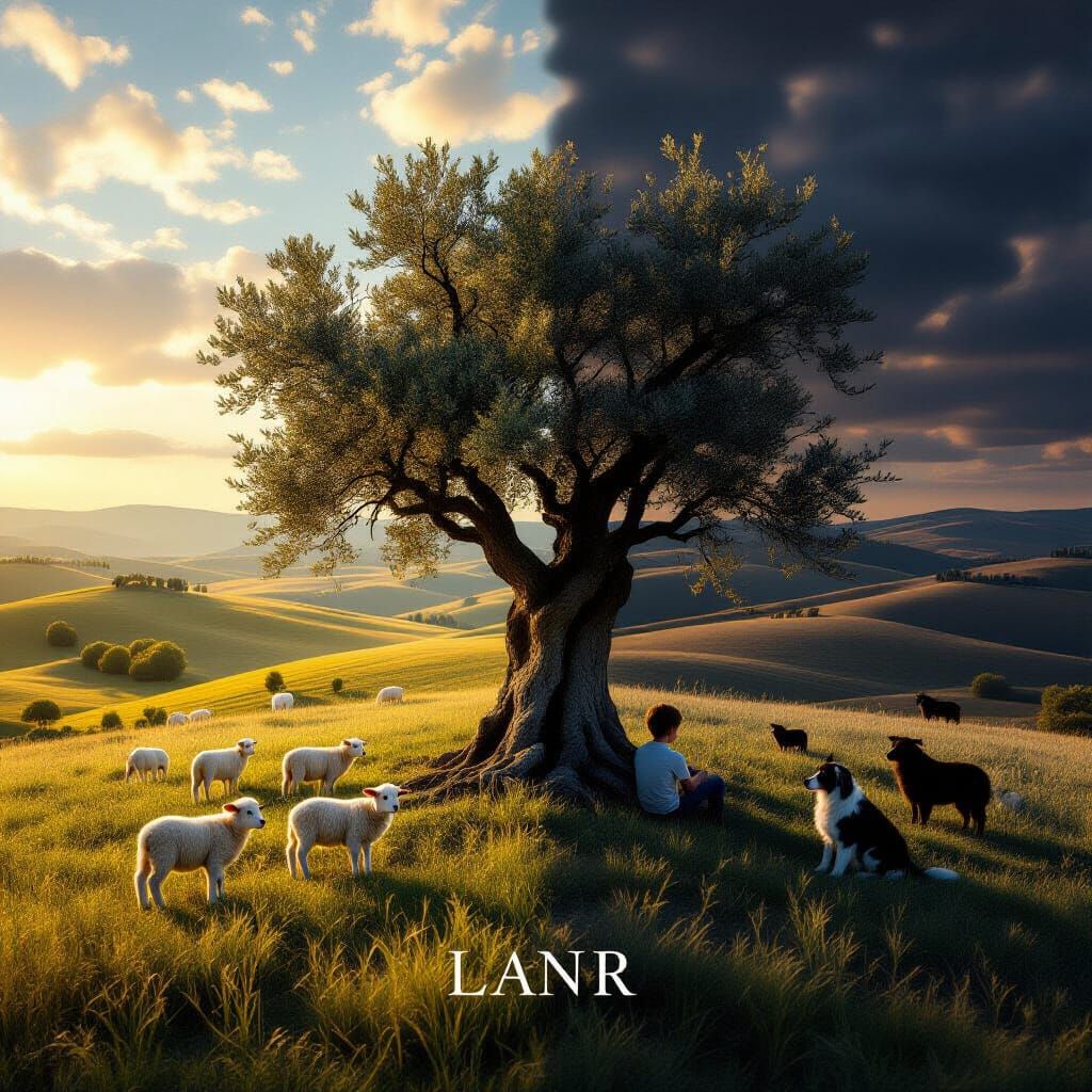 Hyper-realistic cinematic scene, ultra-detailed, 8K resolution.
A single unified artwork expressing the symbolism of inner balance through l...