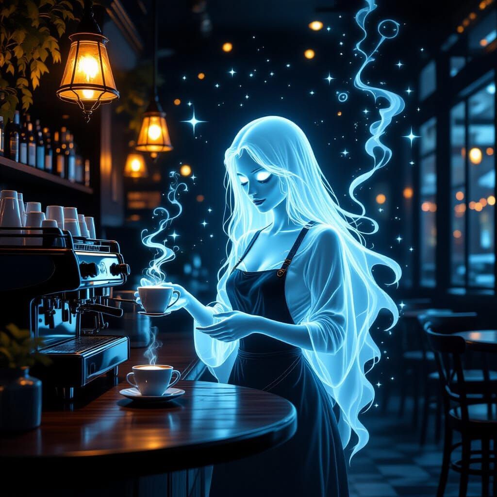 Ghastly Barista  by @JQKER