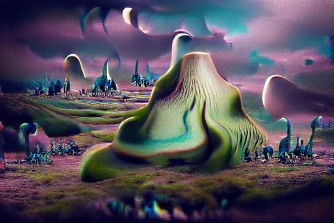 an alien landscape