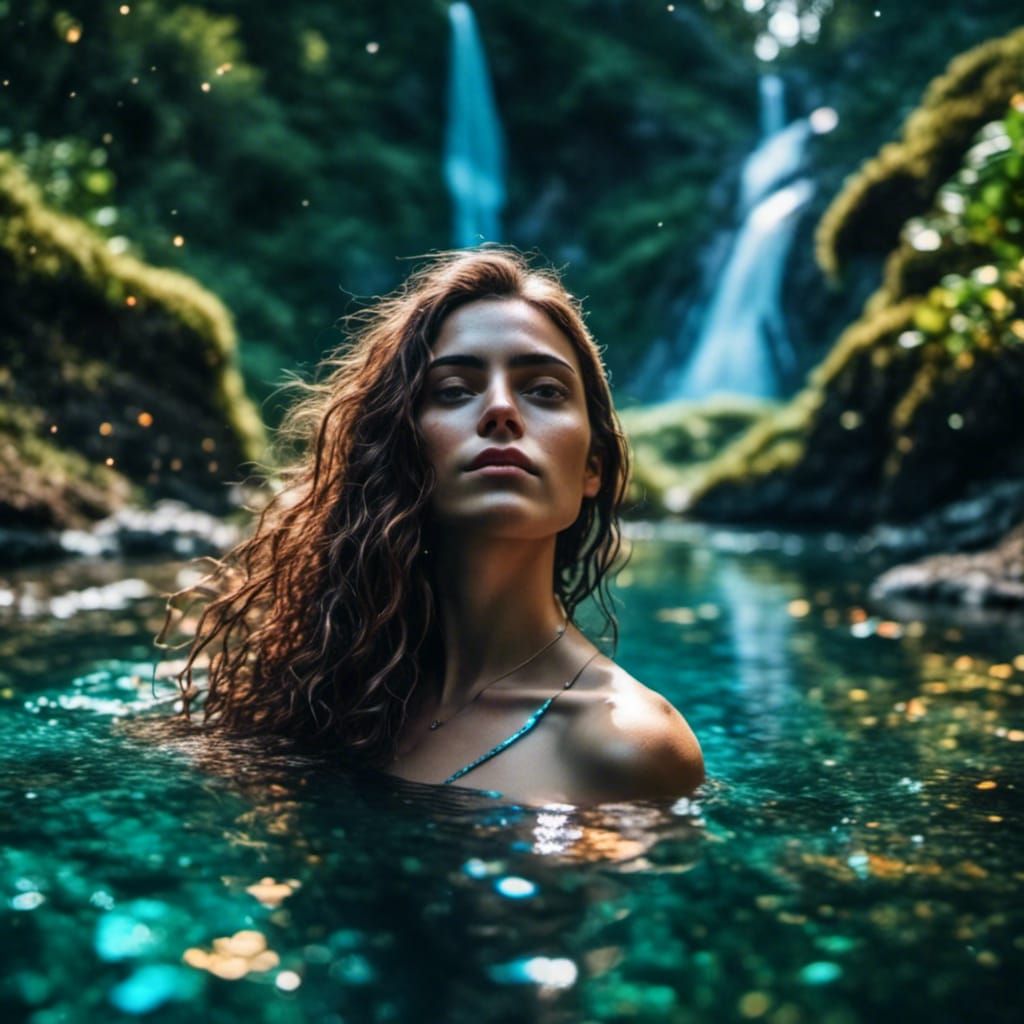 Myste Immersed in pool