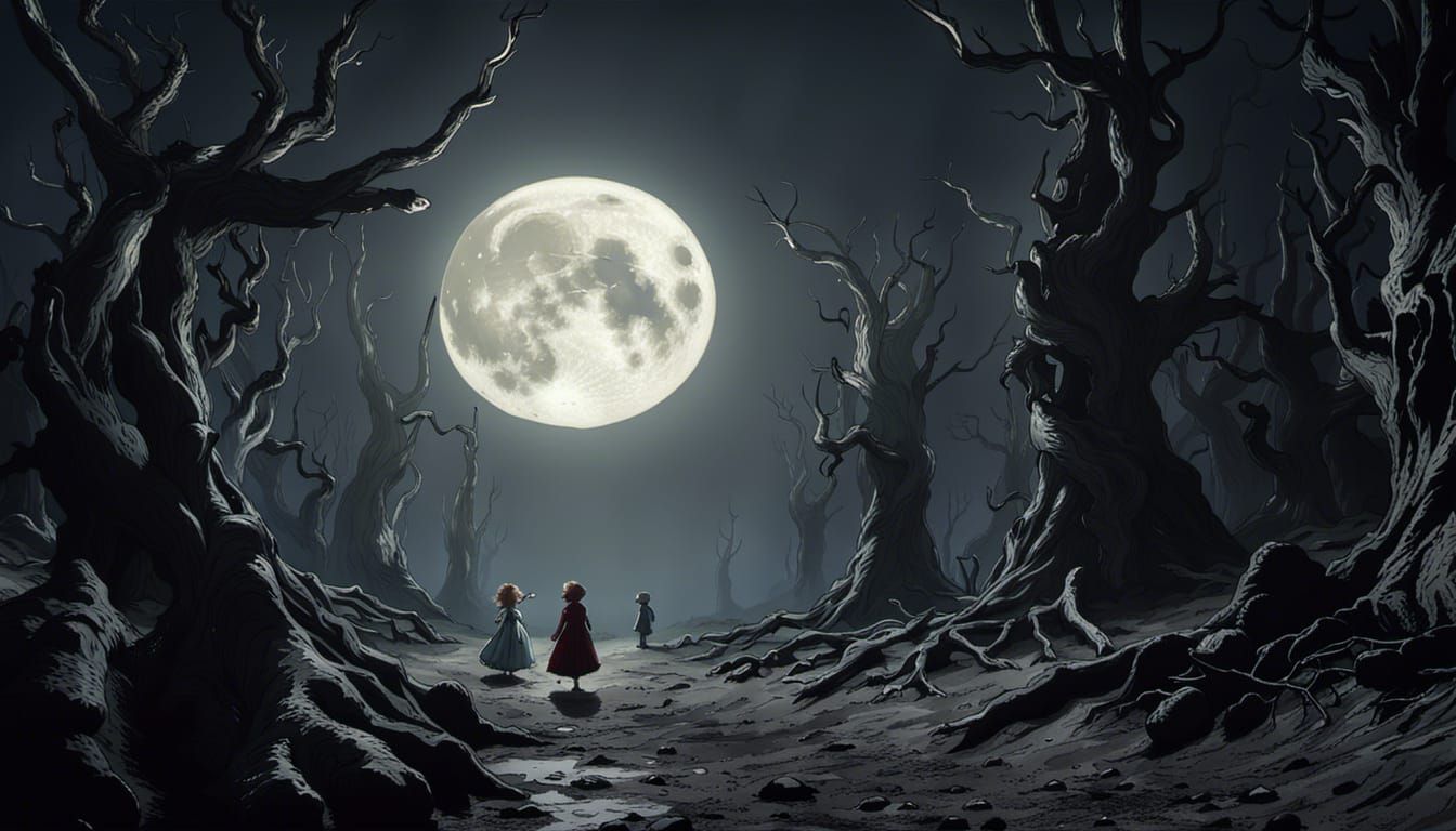 "Moondance" 8k cinematic masterpiece by Tim Burton Greg Rutk...