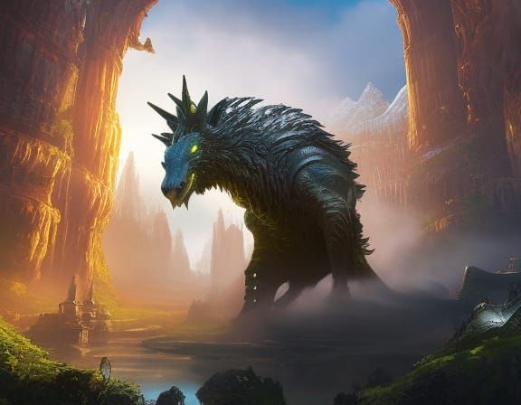 Legendary Mythical Magical Beast the Wood Dragon - AI Generated Artwork -  NightCafe Creator