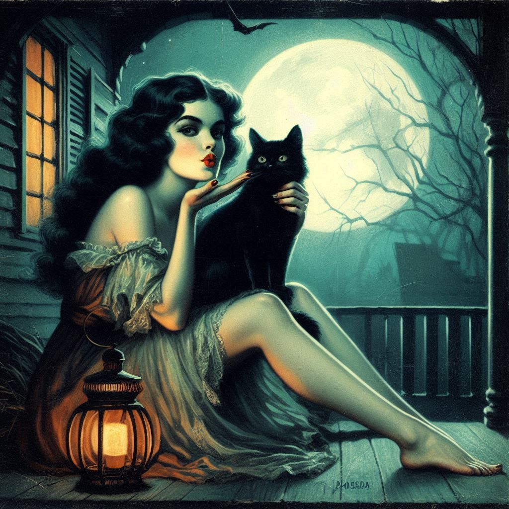 Blowing a Kiss in the Moonlight