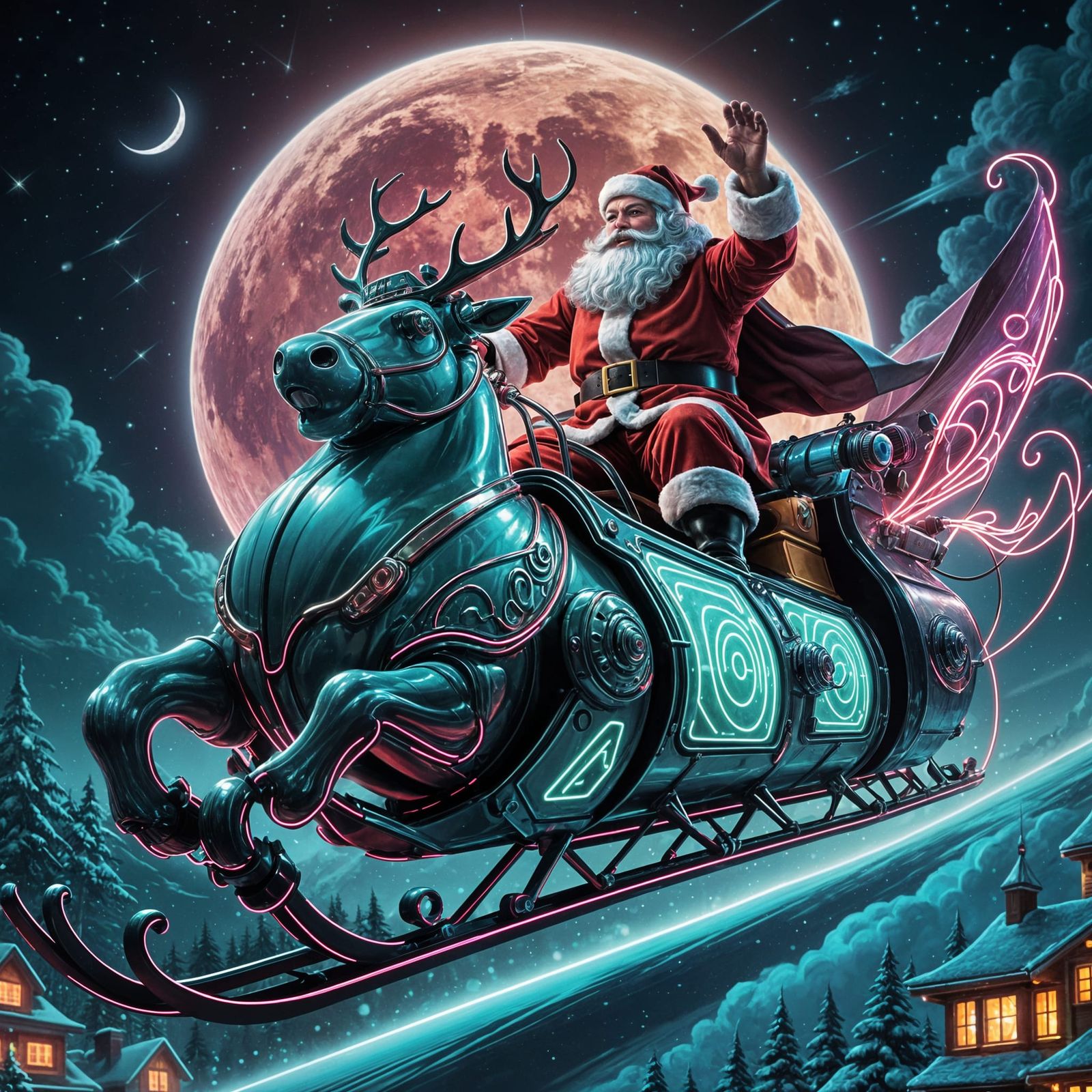 Santa's new retro ride!