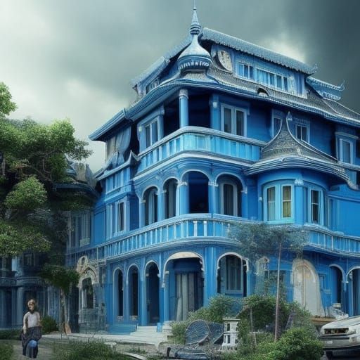  blue house