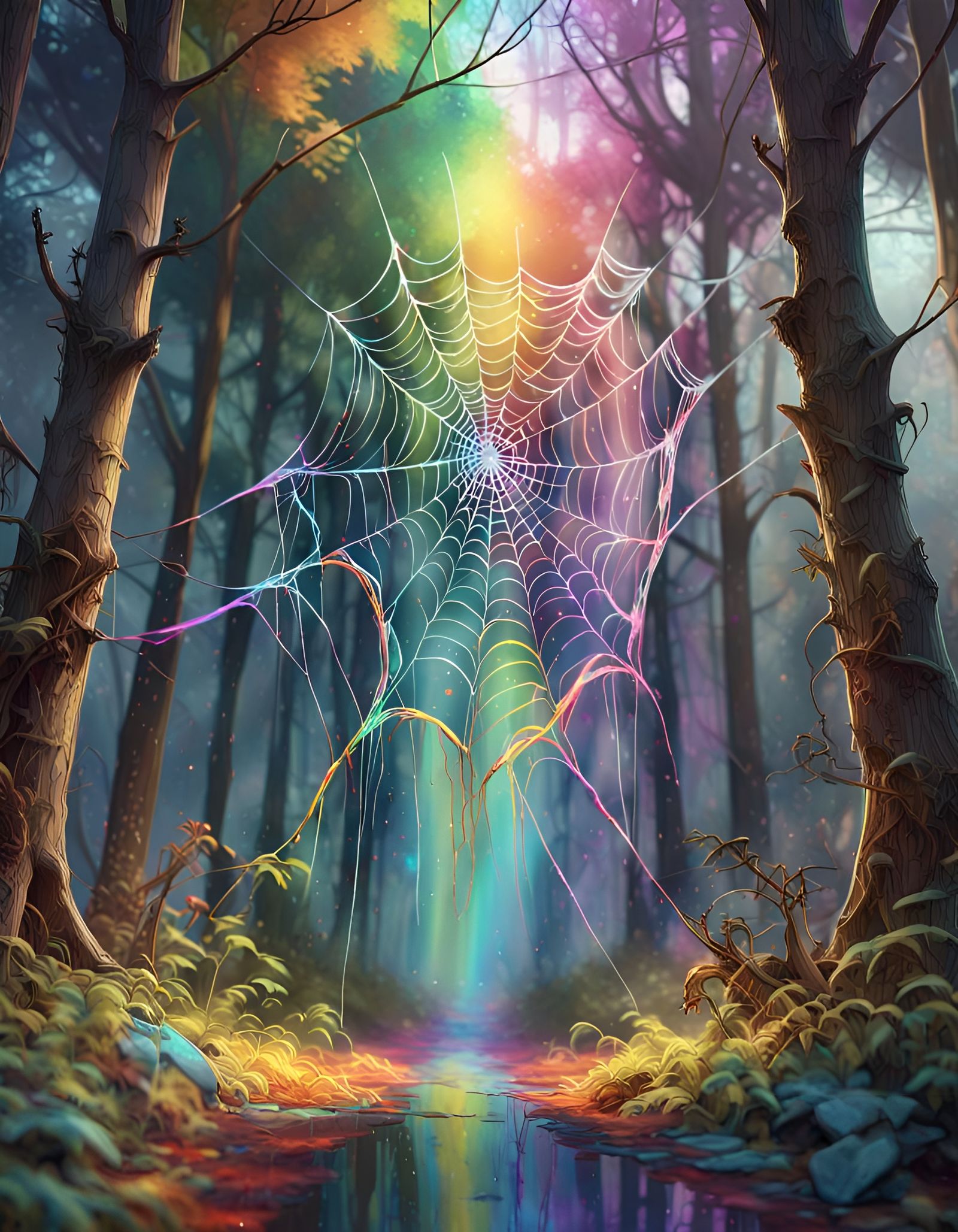 Beautiful Spiderweb  by @Emma