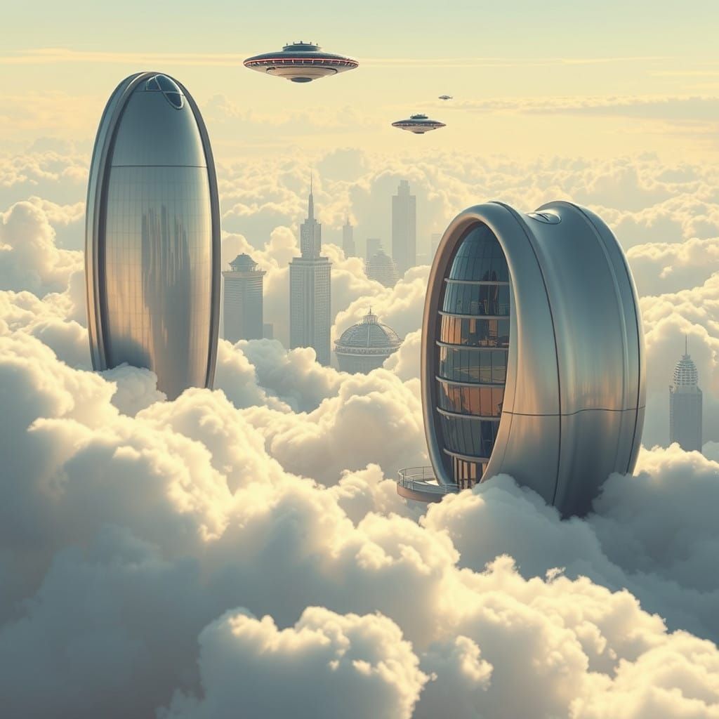 City in the Clouds   by @Mason