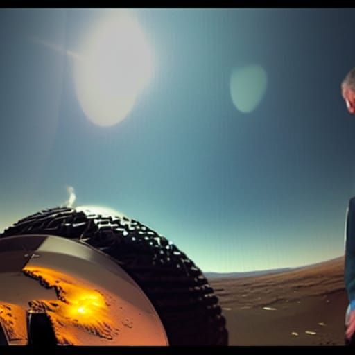 My dad went to go get the milk on mars