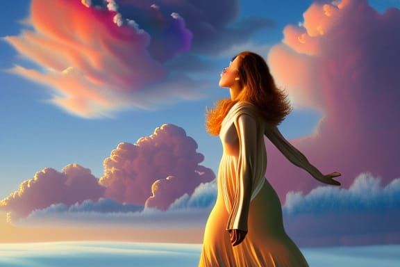 Among a sea of clouds