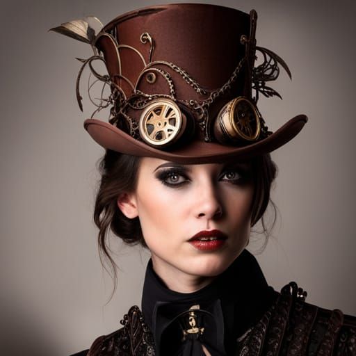 Steampunk tophat - AI Generated Artwork - NightCafe Creator