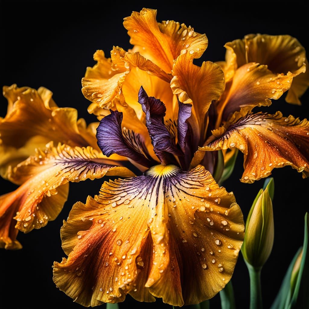 Bearded Iris   by @Frederick
