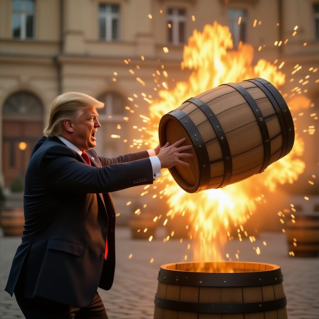 Photorealistic Scene: Trump Confronts Zelensky