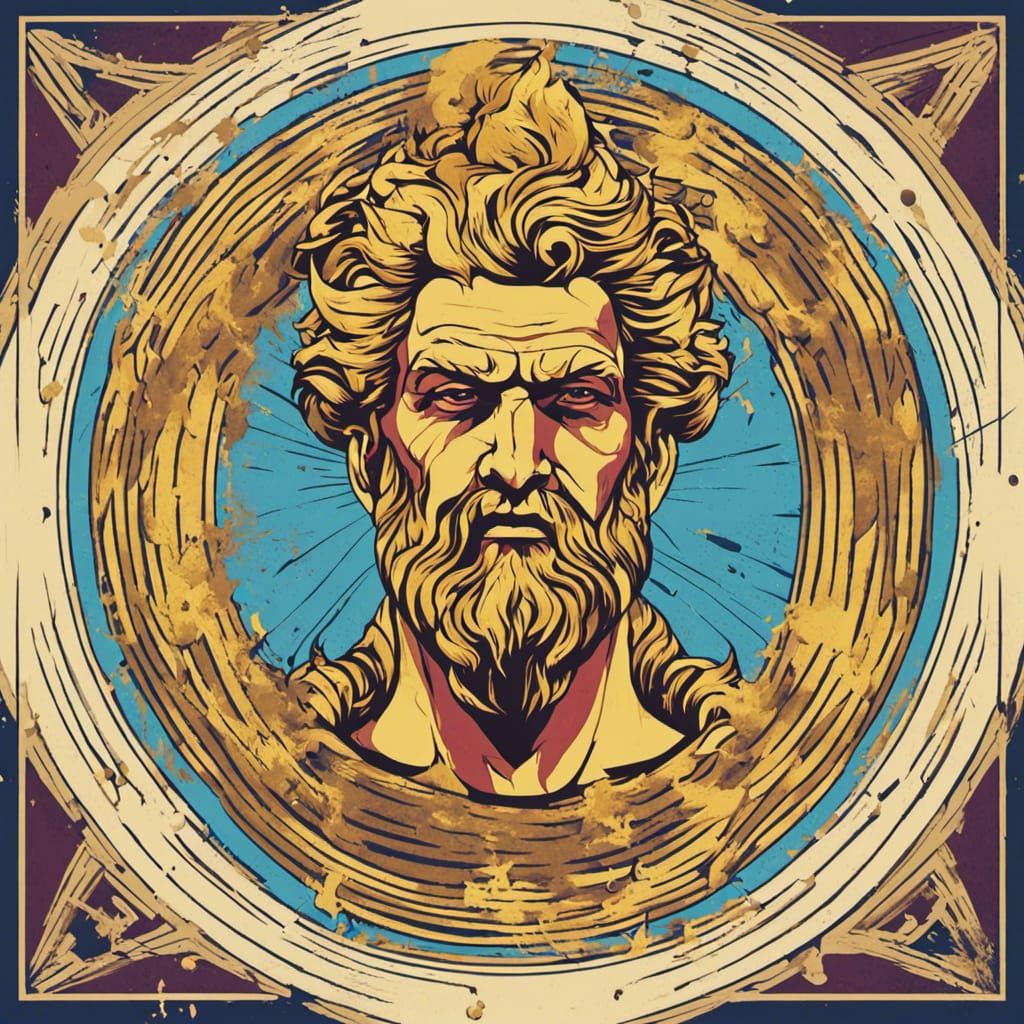 Pop Art Zeus - AI Generated Artwork - NightCafe Creator