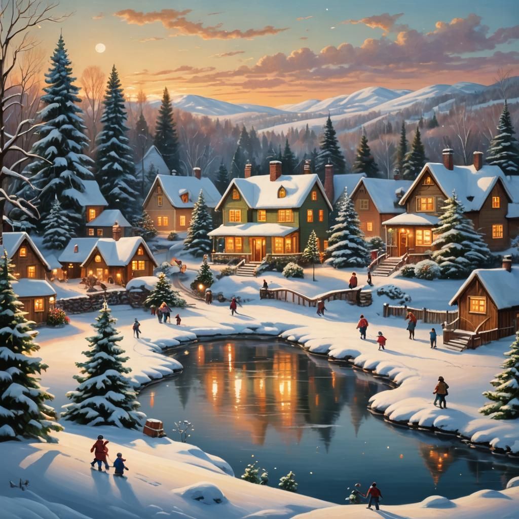 Nostalgic Holiday Postcard: A Winter Wonderland  by @Rui Jesus