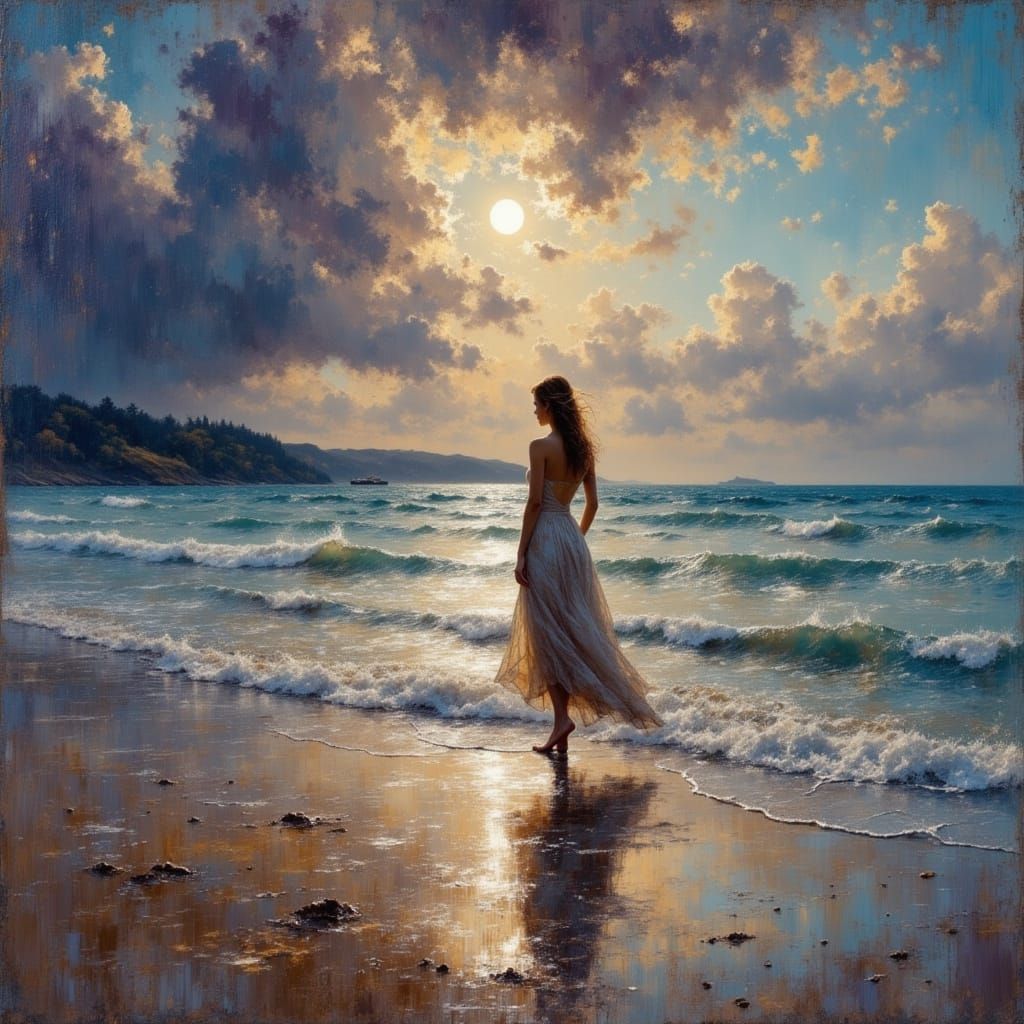 Alone by the Sea  by @Sutton