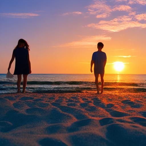 a day by the shore,
 friendship, 8k resolution
