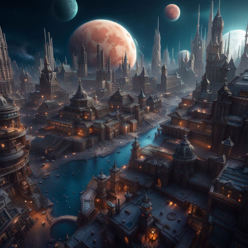 City on the moon