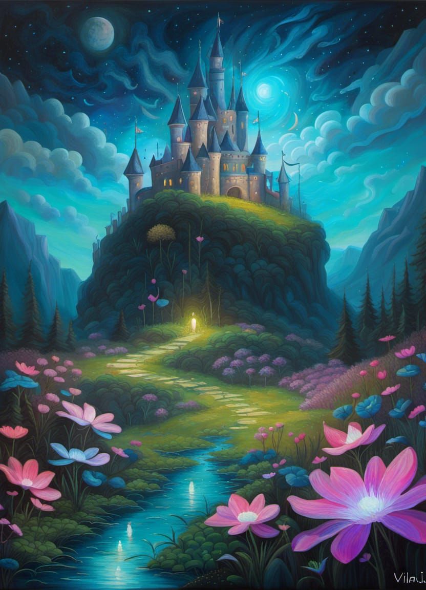 Dream castle - AI Generated Artwork - NightCafe Creator