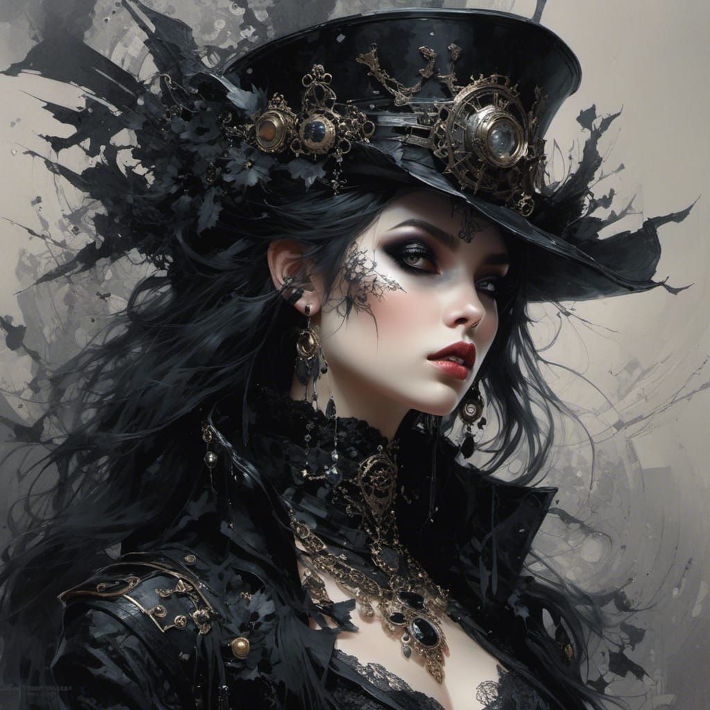 <lora:Constellation:1.0> space pirate. gothic. Black. Sleek 