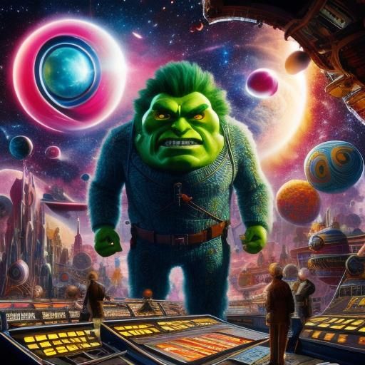 <lora:Candy Cosmos:1.0>
Hulking candy ogre loose on spacestation.