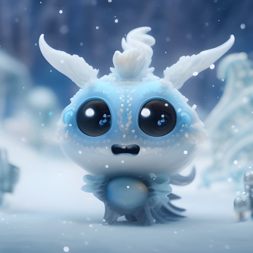 Ice Creature - AI Generated Artwork - NightCafe Creator